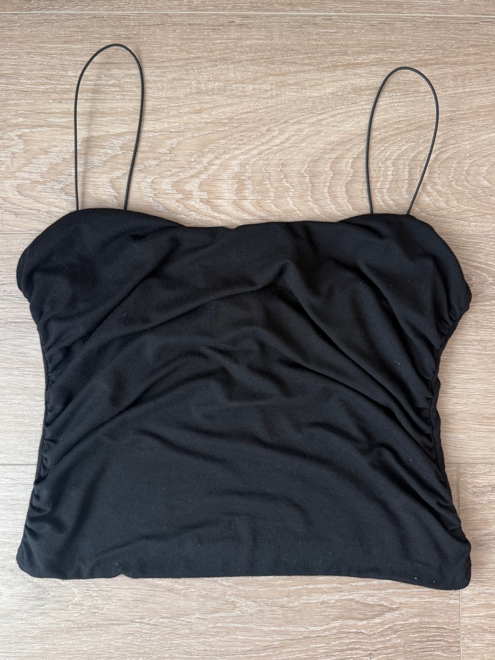 Olivaceous | Ruched Camisole Top | Black | S